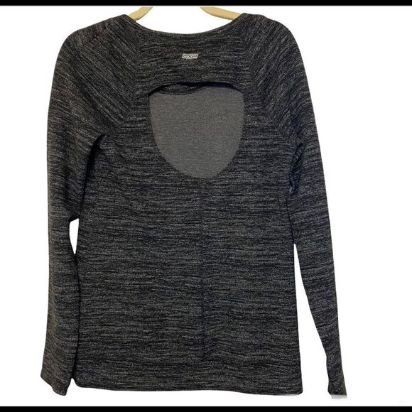 Express EXP Core Open Back Long Sleeve work out yoga sweatshirt Top-Women’s S - Picture 2 of 10
